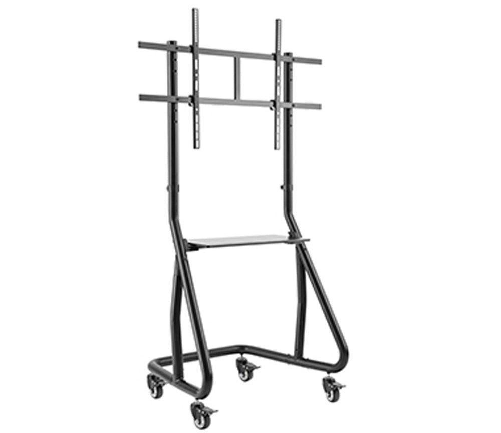 Digital Screen Floor Trolley With Shelf