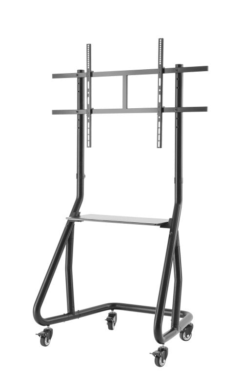 Digital Screen Floor Trolley With Shelf