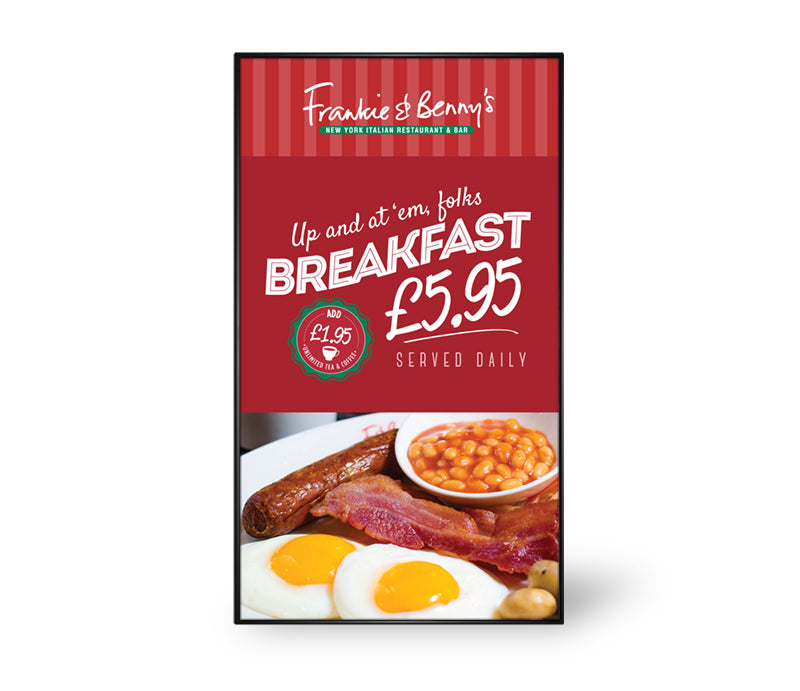 Digital Menu Board or Advertising Screen with Network