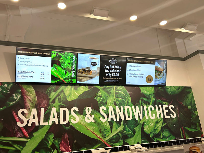Digital Menu Board or Advertising Screen with Network