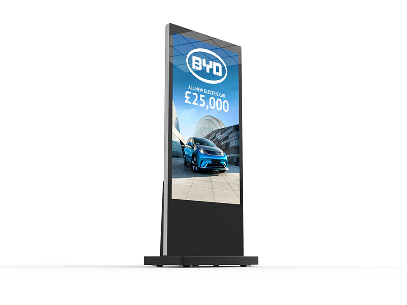 Slimline 4K Freestanding 65'' Digital Screen Posters Totem Android Display