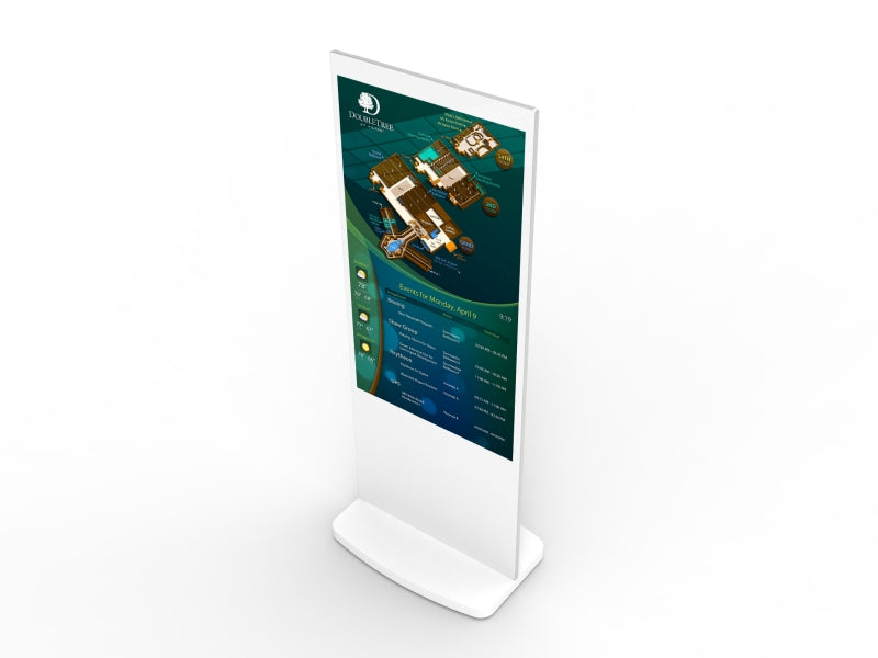 Freestanding PCAP Touch Screen Posters Black or White