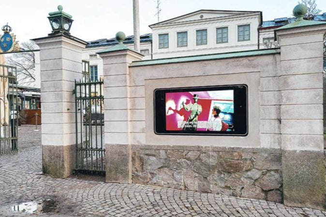 Outdoor Wall Mounted Digital Advertising Display with Touch Screen Option