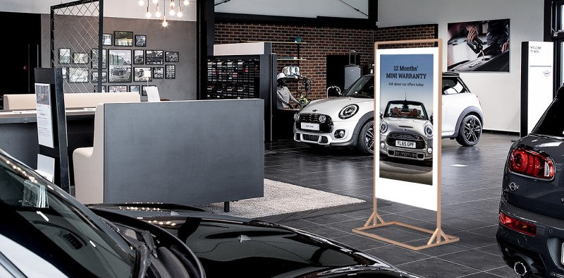 Freestanding Superslim Double-Sided Digital Poster Display Screen
