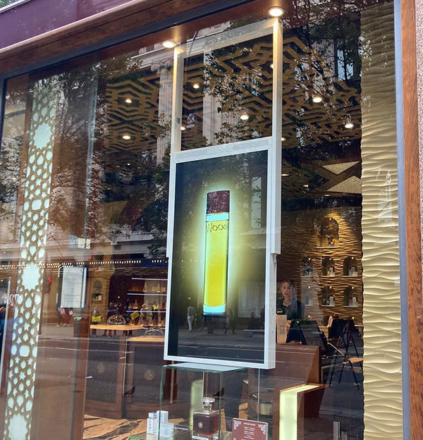 Ultra High Brightness Hanging Double-Sided Screen Window Display