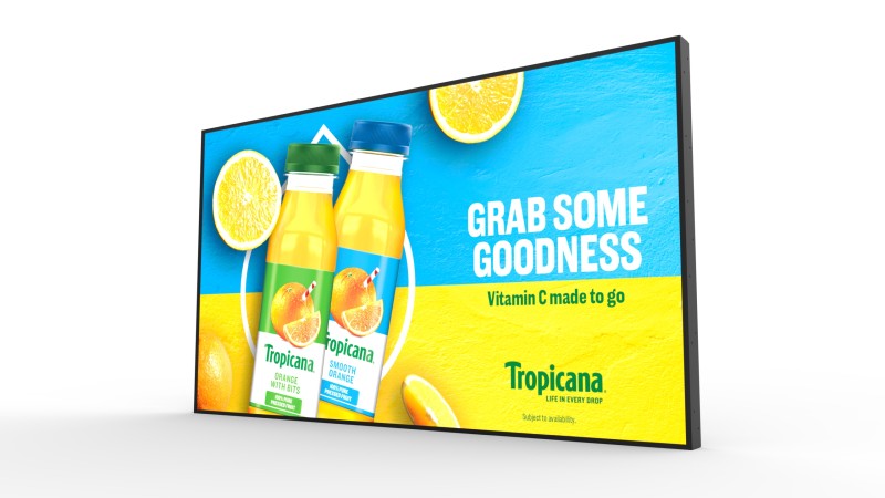Ultra High Brightness Digital Advertising Window Display 43''-75''