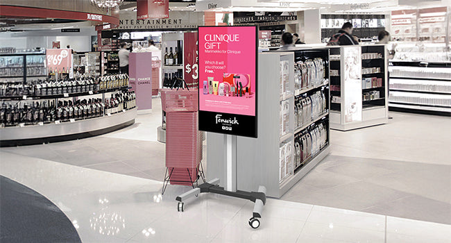 Tilting Floor Stand Trolley for Digital Screen size of 32"-70"