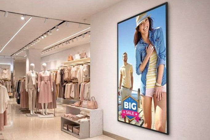 Ultra-high definition professional monitors with built-in 4K Android media player, Large Format Commercial Displays, for retail, education, events, reception, staff room, commercial 24/7 use, available in 65'', 75'', 86'' and 98''.  Be Quantum