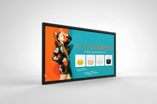 Ultra-high definition professional monitors with built-in 4K Android media player, Large Format Commercial Displays, for retail, education, events, reception, staff room, commercial 24/7 use, available in 65'', 75'', 86'' and 98''.  Be Quantum