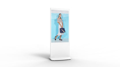 Slimline Freestanding Digital Screen Posters Totem Android Display