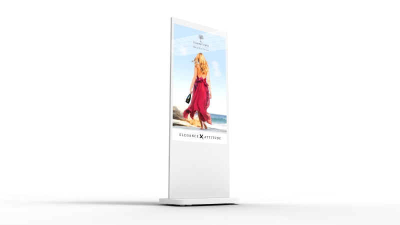 Slimline Freestanding Digital Screen Posters Totem Android Display