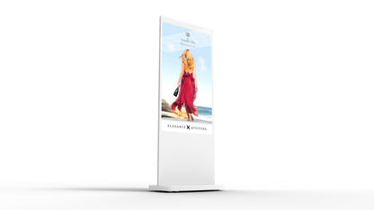 Slimline Freestanding Digital Screen Posters Totem Android Display