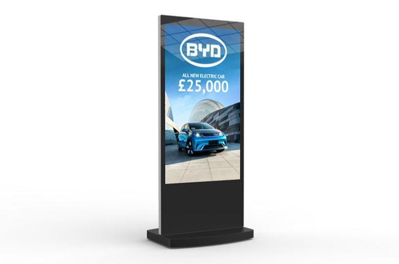 Slimline 4K Freestanding 65'' Digital Screen Posters Totem Android Display
