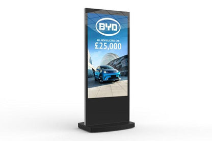 Slimline 4K Freestanding 65'' Digital Screen Posters Totem Android Display