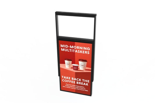 Digital Ultra High Brightness Double sided Hanging Window display - in White
