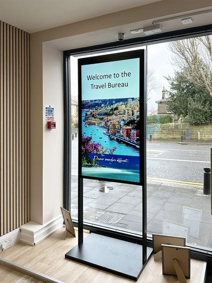 Ultra High Bright Free Standing Double-Sided Screen Window Advertising Display