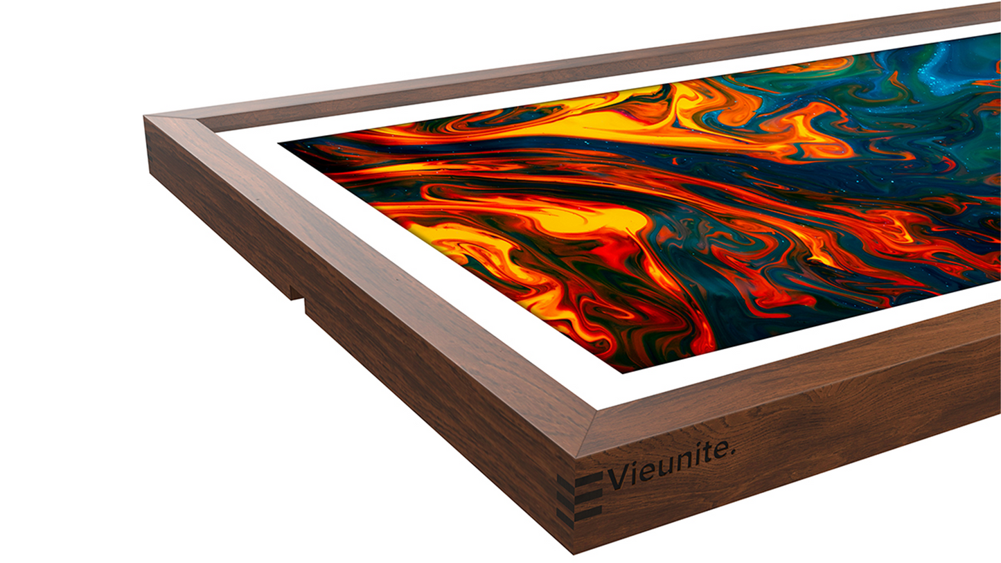 eCanvas Art Textura Digital Display Screen 27'' - 55'' Walnut