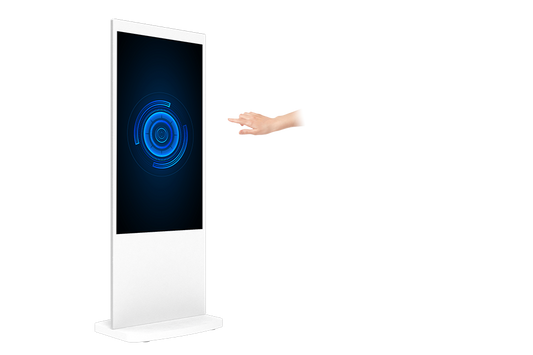 Freestanding PCAP Touch Screen Posters Black or White